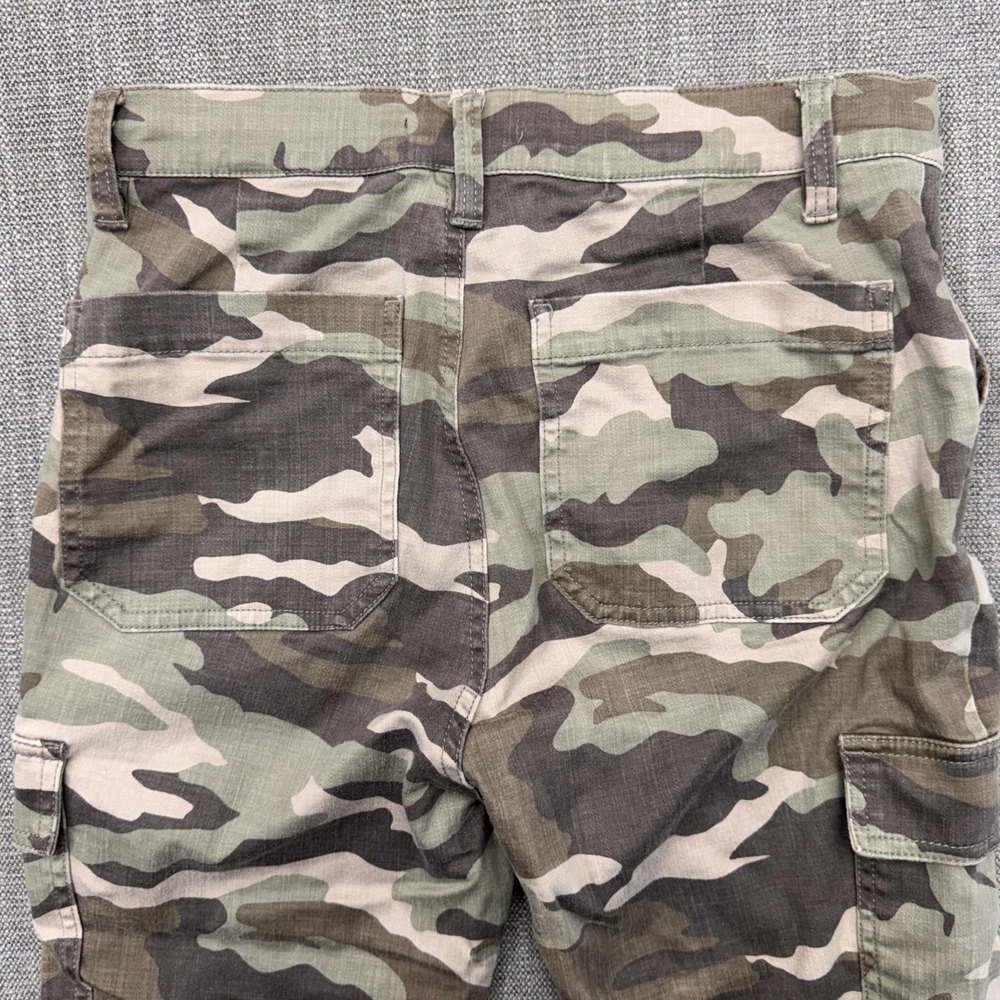 J.Crew Womens Camo Cargo Pants Slim Stretch Green Camouflage J7311 Size 28 - Picture 3 of 16